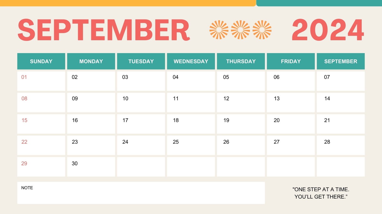 September 2024 calendar