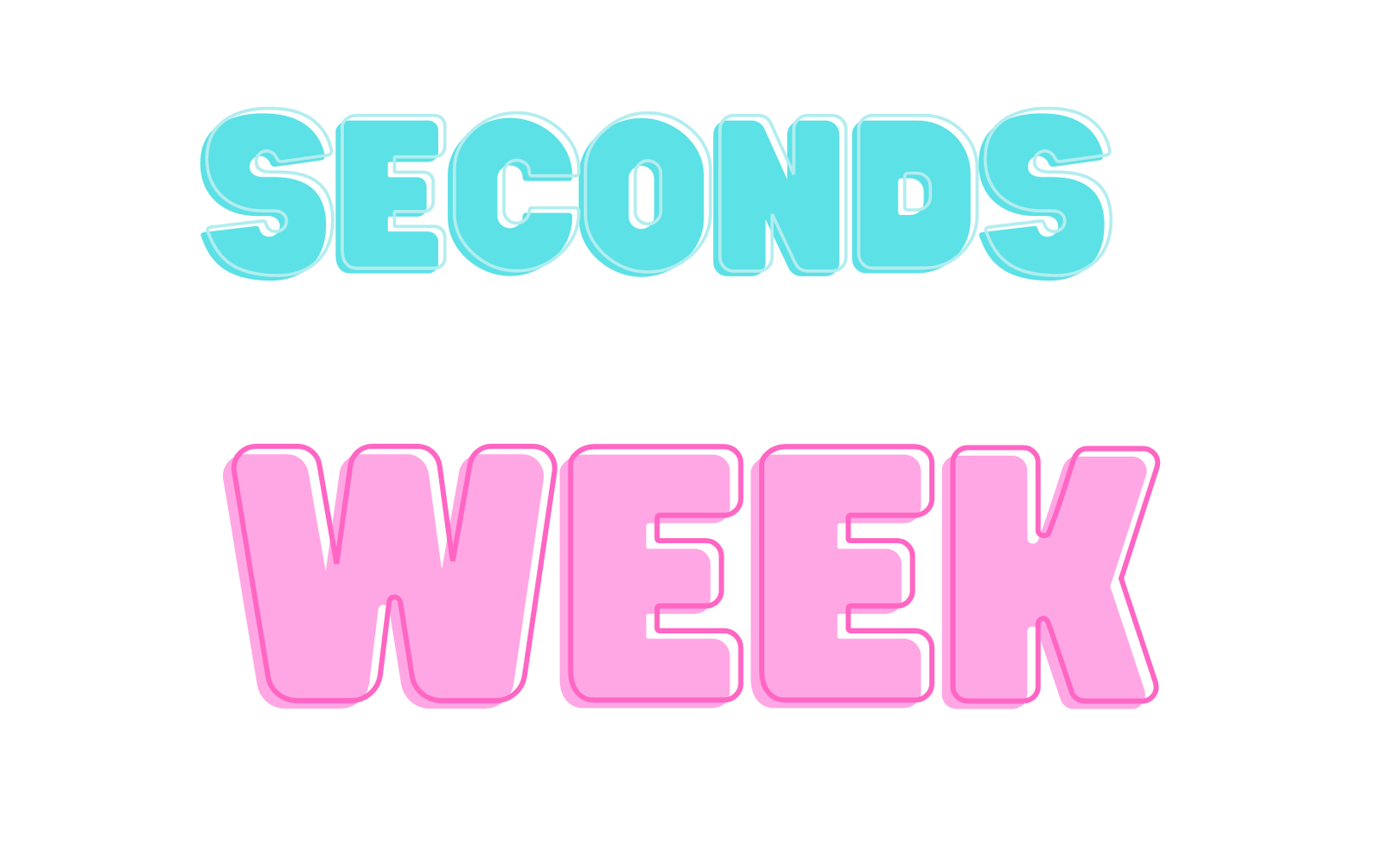 seconds weeks image