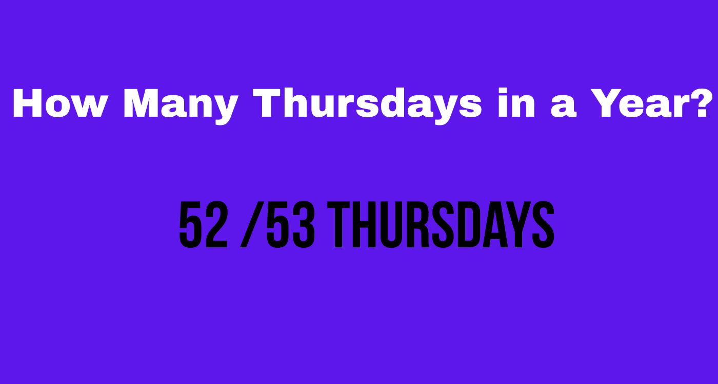 Thursdays in a year