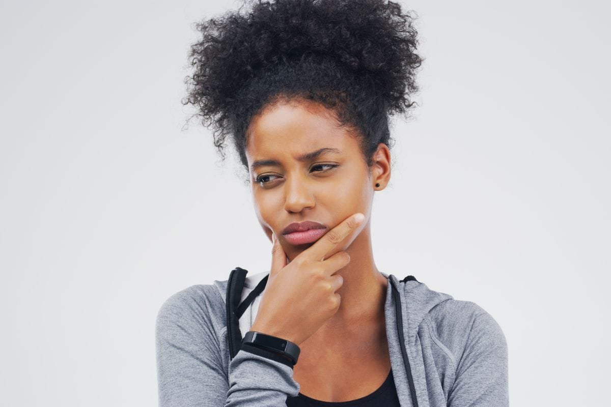 A lady wondering what to do today
