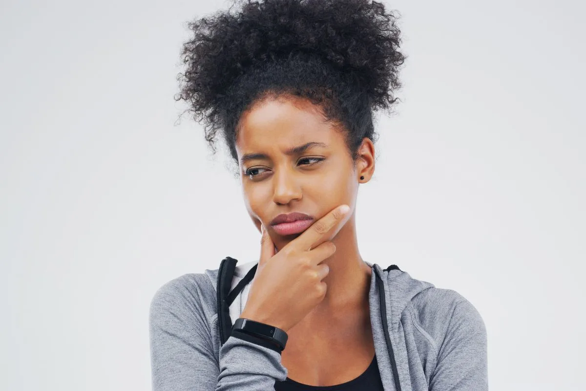 A lady wondering what to do today