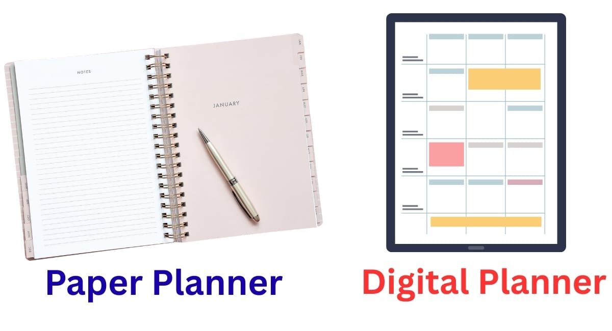 digital vs paper planner