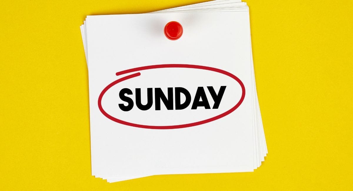 Plan Your Week on Sunday