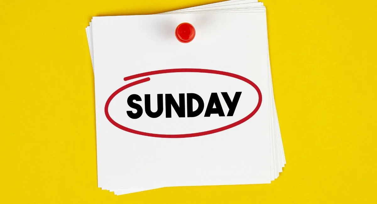 Plan Your Week on Sunday