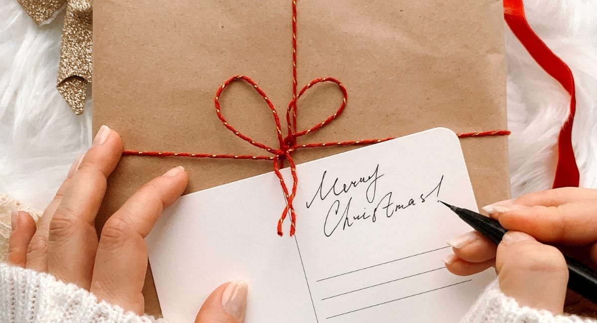 Christmas holiday card messages sample image