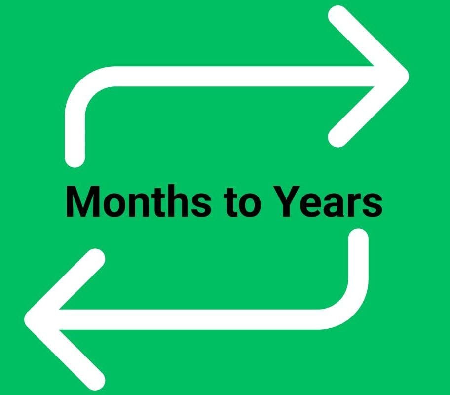 months and years converter chrome extension