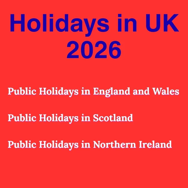 UK public holidays 2026