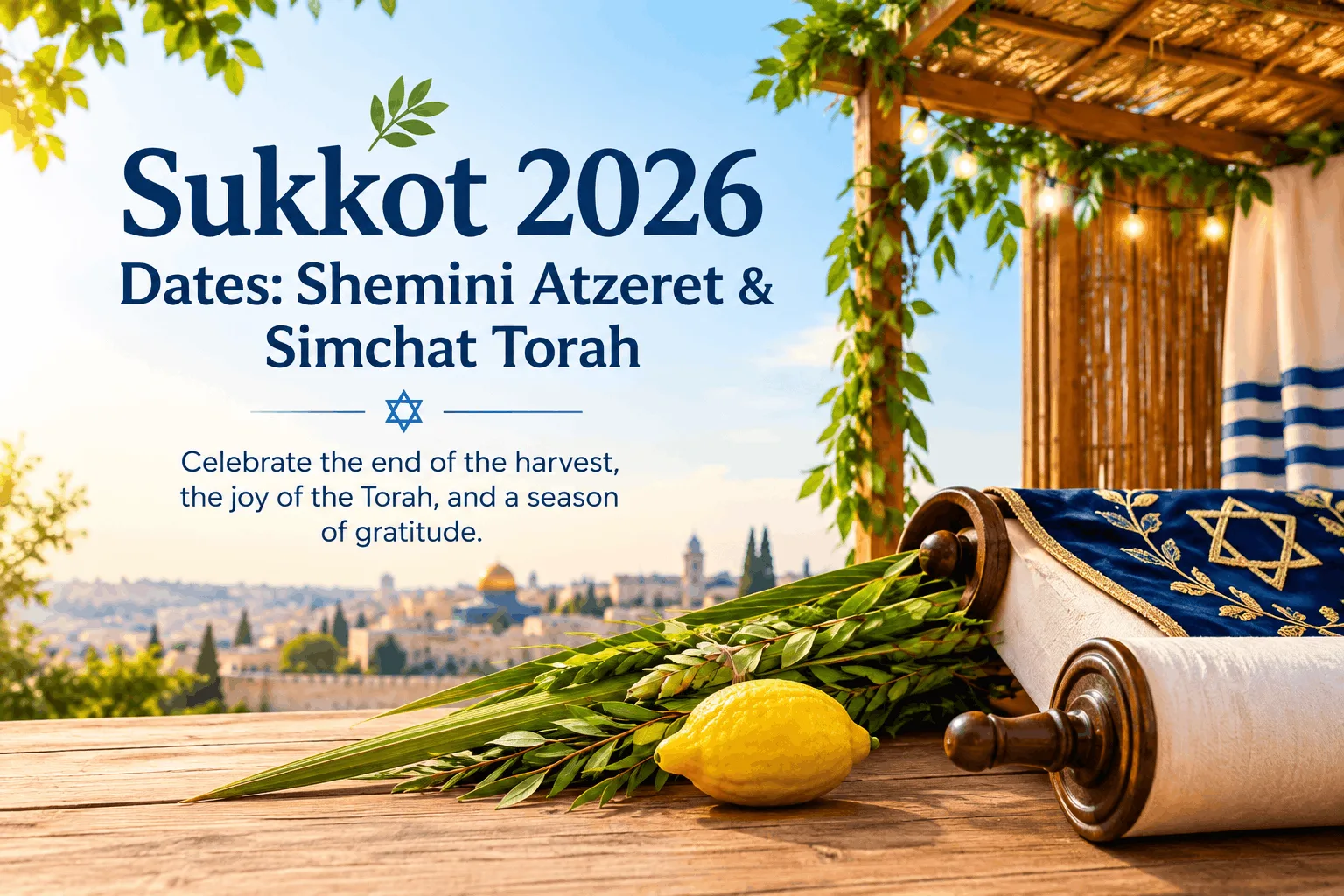Sukkot 2026 dates