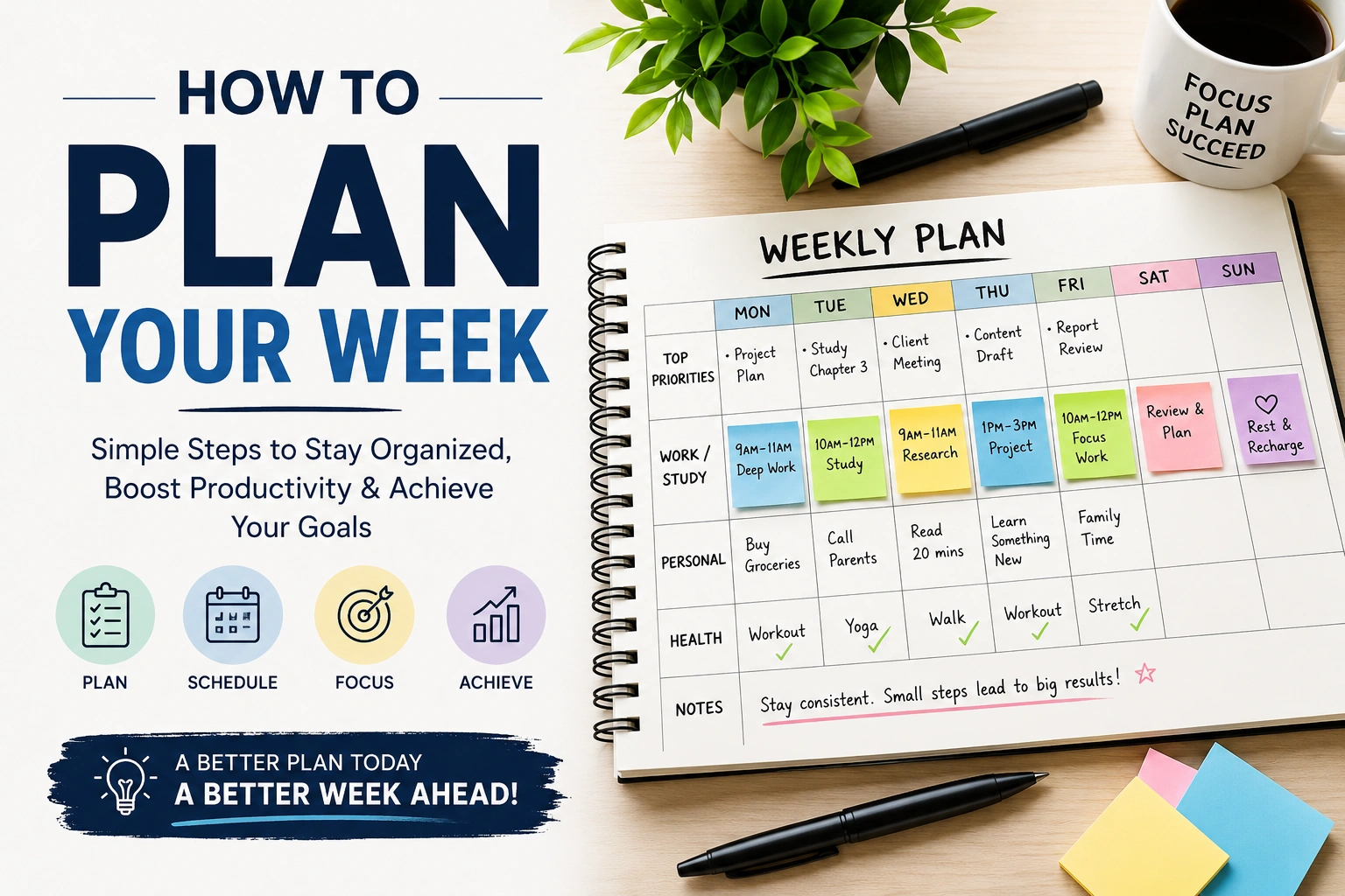 how to plan your week
